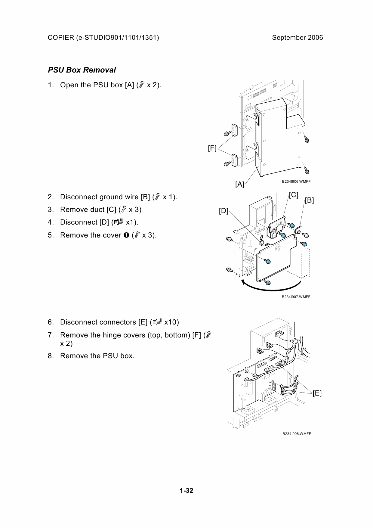 TOSHIBA e-STUDIO 901 1101 1351 Service Manual-2